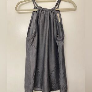 Gray Halter Top